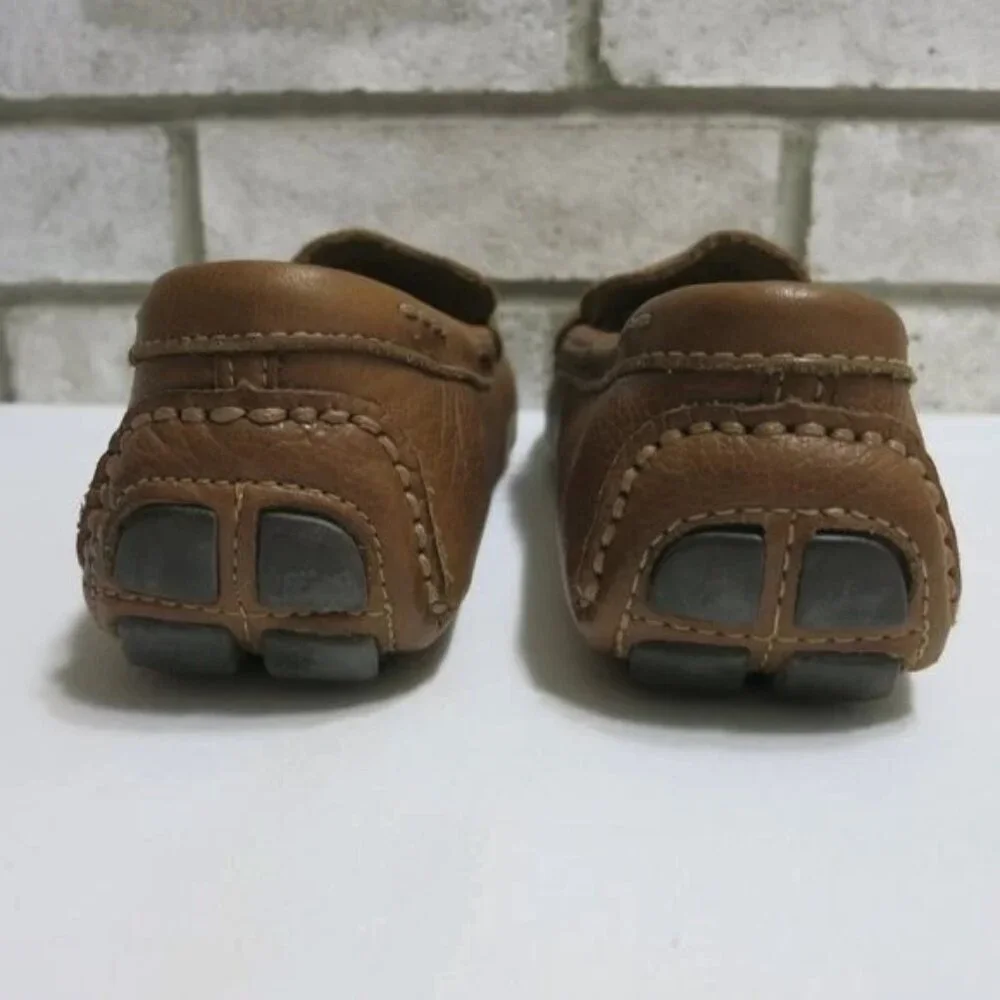 14th & Union Lea Oil Tanned Leather Casual Moccasin Men's Loafers Shoes Sz 7
